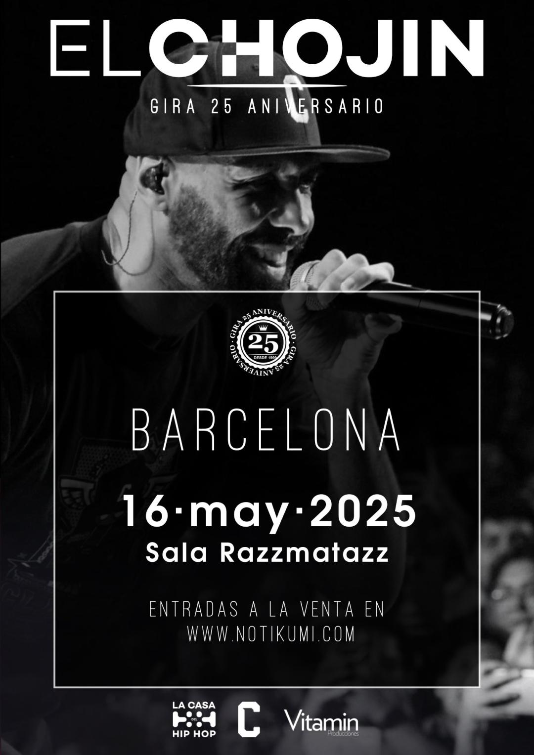 2025 5 16 concierto de el chojin en barcelona gira 25 aniversario